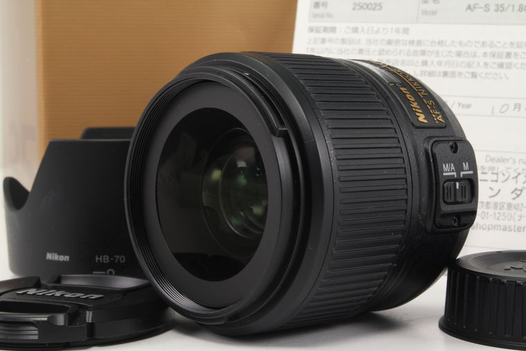 2021年12月17日に一心堂が買取した Nikon AF-S NIKKOR 35mm F1.8G ED の画像