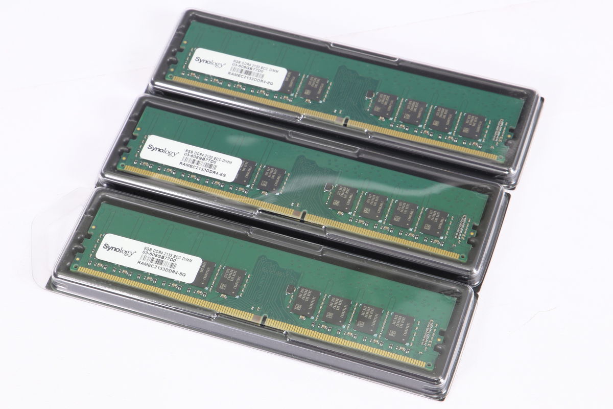 2024年07月22日に一心堂が買取したSynology 8GB DDR4 2133 ECC DIMM ×３枚組の画像