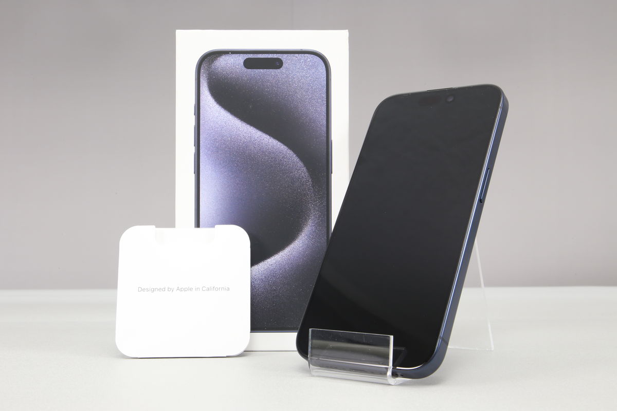 2025年10月09日に一心堂が買取したApple iPhone 15 Pro ブルーチタニウム 256GB MTUG3J/Aの画像