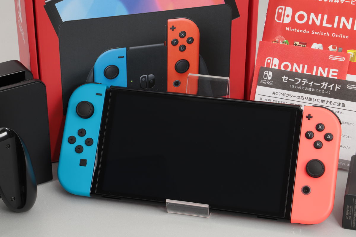 2025年12月24日に一心堂が買取したNintendo Switch 有機ELモデル ネオンブルー・ネオンレッド HEG-S-KABAAの画像